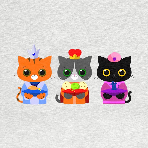 The Three Wise Cats by tuditees